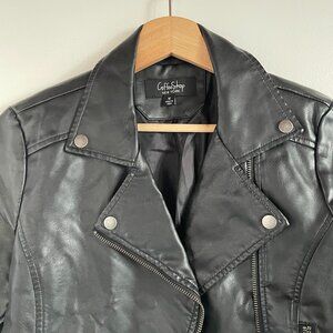 Faux Leather Moto Jacket